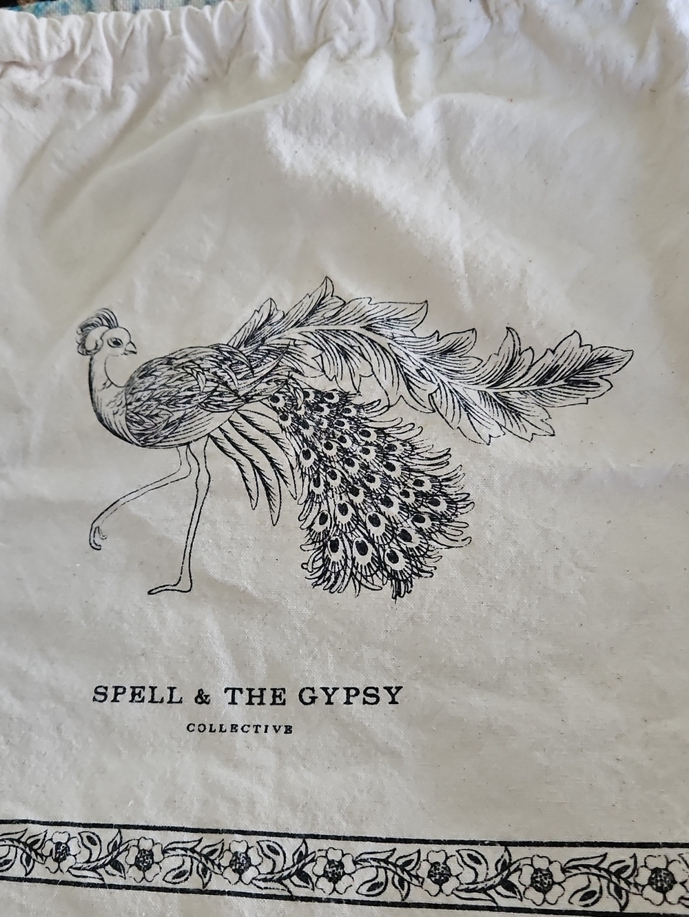 Spell & The Gypsy Collective  Peacock Drawstring Backpack - Picture 4 of 14